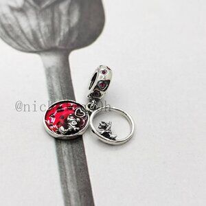 Pandora Disney Mickey Mouse & Minnie Mouse Love and Kisses Dangle Charm